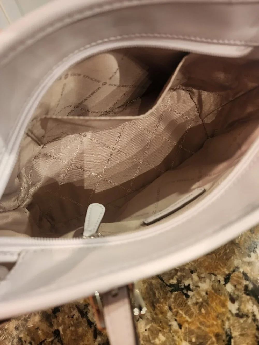 SOLD - Michael Kors Soft Lavender Pebbled Leather Tote